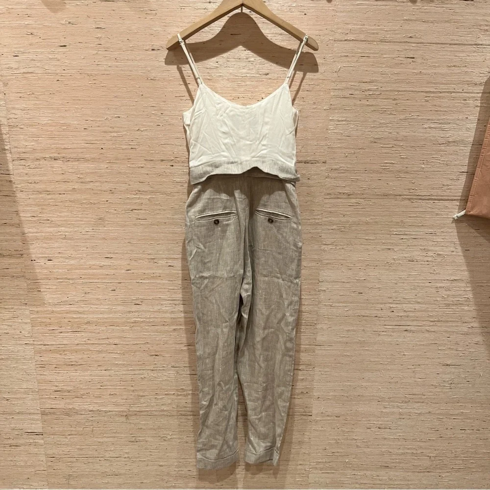 Reformation Linen Jumpsuit 0